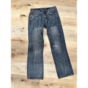 Guess Jeans Men’s 32 Distressed Straight Leg Denim